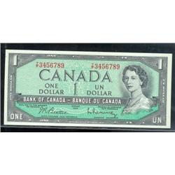 1954 $1 LADDER NOTE  BC-37b-i  T/P34567