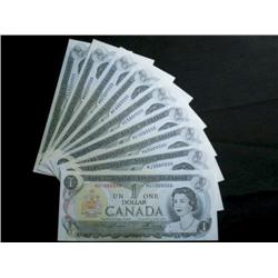 Complete set of 1973 $1 1000000 to 9000