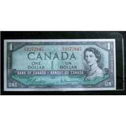 BC-37b  1954  $1  error note.  Mismatch