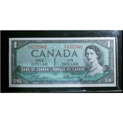 BC-37b  1954  $1  error note.  Mismatch