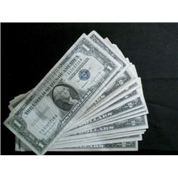 Large lot of 23 USA notes including $1 