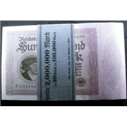 Original bundle of 20 uncirculated Germ