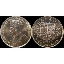 1912 $5 PCGS MS66PQ  An unbelievable ex