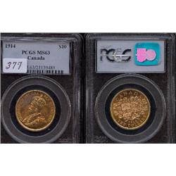 1914 $10 Gold PCGS MS63