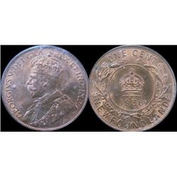 1936 1¢ ICCS MS65 Red.  90% red, a nice