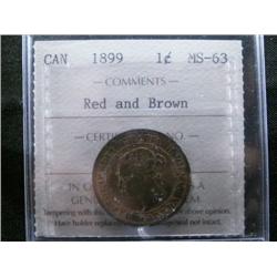 1899 ICCS MS63RB. A nice example with a