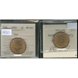 1902 ICCS MS65Red, 90% red, a very nice