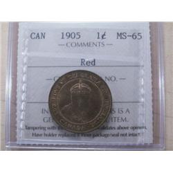 1905  ICCS MS65Red.  A very nice and sc