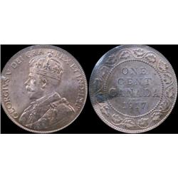 1917 MS63 Red, 90% red with some toning