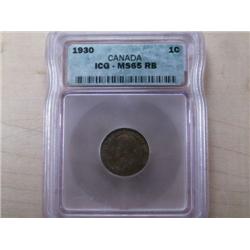 1930 ICG MS65RB, 40% red lustre, a dece