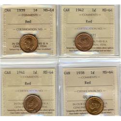 A very nice lot of red cents including 