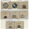 Image 1 : Lot of 8 ICCS graded pieces including 1