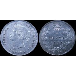 1870 Raised Border, ICCS EF40.  Mostly 