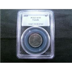 1925  PCGS AU53.  Key date