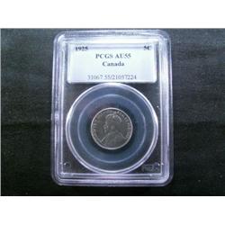 1925  PCGS AU55.  Key date