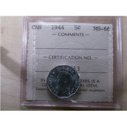 1944 ICCS MS66 well struck with strong 