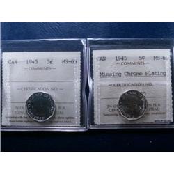 1945 and 1945 Missing chrome plating bo