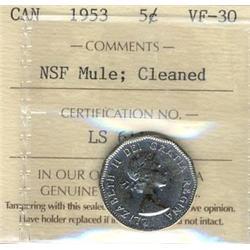 1953 NSF, Near MULE  ICCS VF30 lightly 