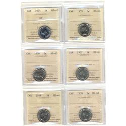 Lot of 6 Gem pieces including 1954 SF, 