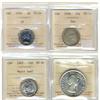 Image 1 : Lot of 4 ICCS graded pieces including a