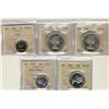 Image 1 : Lot of 5 ICCS proof-like coins.  Includ