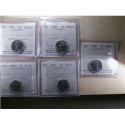 Lot of 5 Gem pieces including 1959, 196