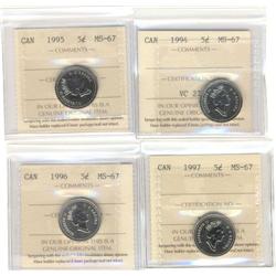 Lot of 4 high grade modern pieces inclu