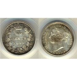1888 PCGS MS64 Light gold and silver gr