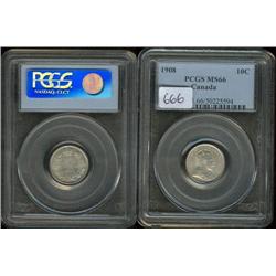 1908  PCGS MS66.  Very light golden ton