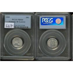 1909 Broad Leaves  PCGS MS64  Brilliant