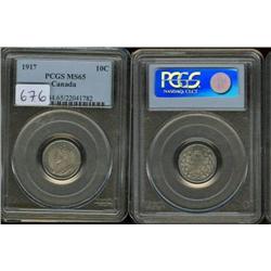 1917  PCGS MS65PQ.  Superbly toned!
