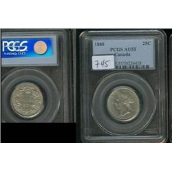 1885  PCGS AU55.  A very nice key date 