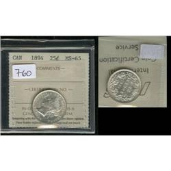 1894  ICCS MS65.  The finest graded!  B