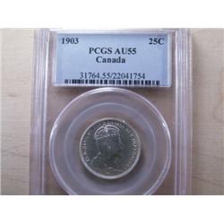 1903  PCGS AU55 mostly brilliant with l