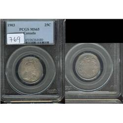 1903 25¢ PCGS MS65  Fully struck with a