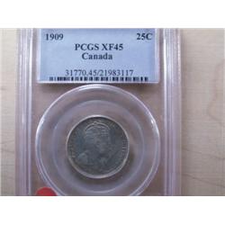 1909  PCGS EF45, mostly brilliant with 