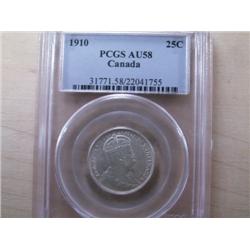 1910 PCGS AU58 brilliant with lots of l