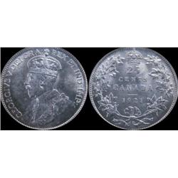 1921 25¢ ICCS MS63  Blast white with fu