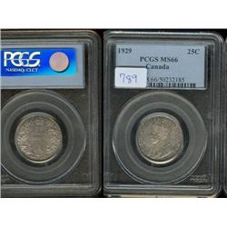 1929  PCGS MS66PQ.  Medium autumn shade