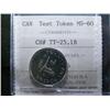 Image 1 : CH-TT-25.1B  1965 25¢ Test Token round 
