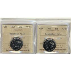 A lovely pair of 1999 September and Nov
