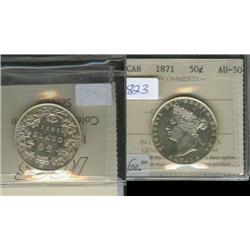 1871 ICCS AU50  Brilliant with light go