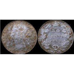 1898 PCGS AU53 light gold and russet to