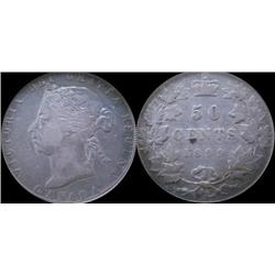 1899 PCGS VF20 lightly toned. Key date.