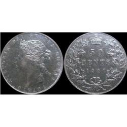 1901 ICCS AU50  Brilliant with light go