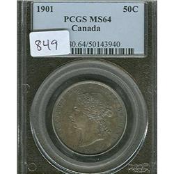 1901  PCGS MS64 Superb toning over full