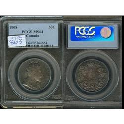 1908 50¢ ICCSMS64  Superbly toned, a lo