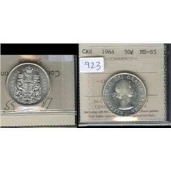 1964 ICCS MS65. Full lustre and brillia