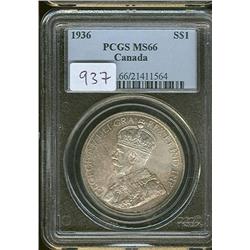 1936 PCGS MS66PQ Gold and russet toning