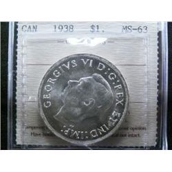 1938  ICCS MS63.  A very nice example. 